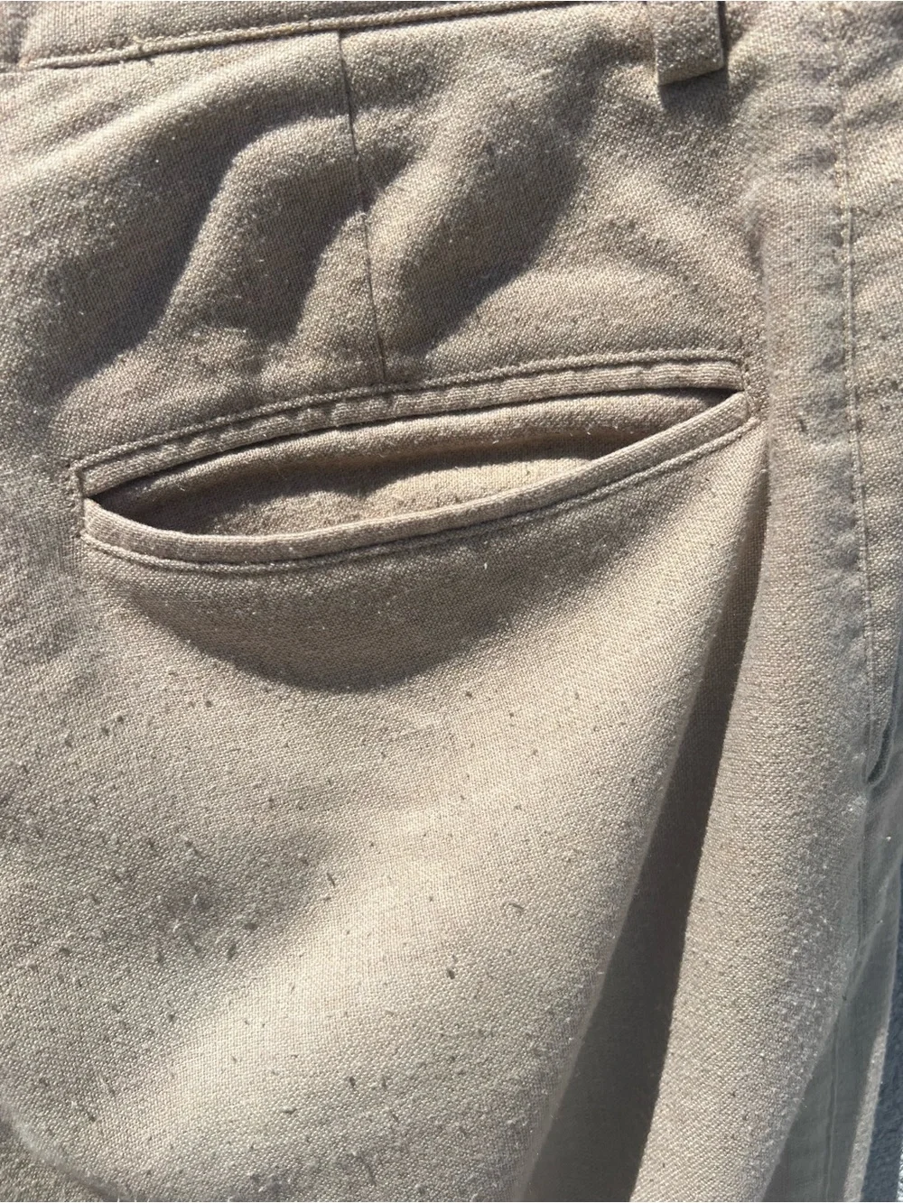 Classic Men's Cream Dress Pants